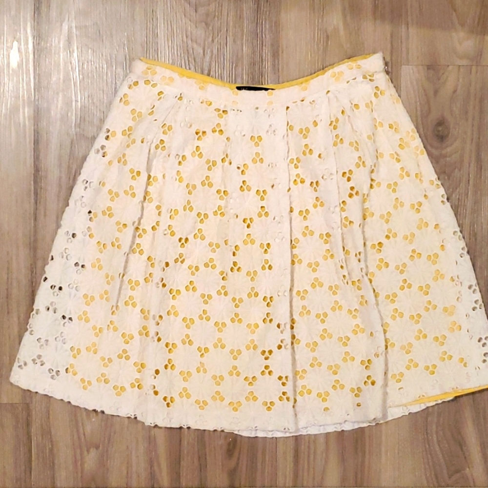 White and Yellow Skirt